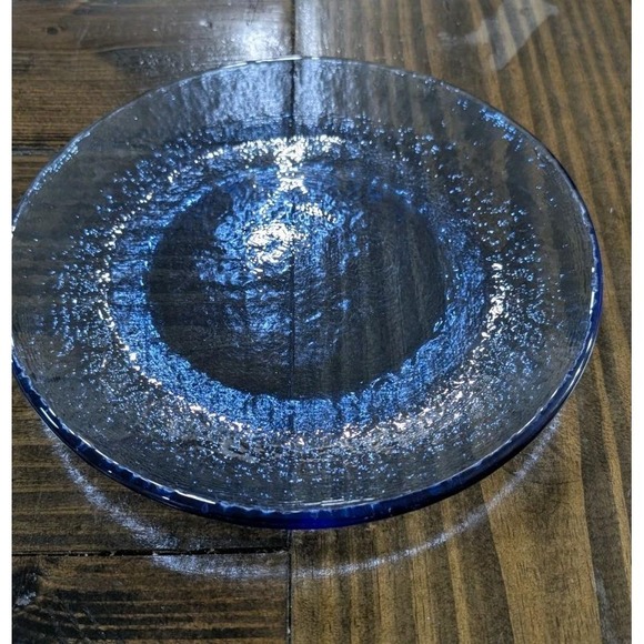 Fire & Light Other - Fire and & Light Cobalt Blue Recycled Glass Dinner Plate 11"
